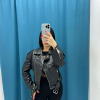 Giacca Biker nero 7073