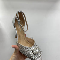 Décolleté argento