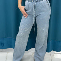 Jeans con strass 1028