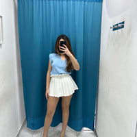 Gonna plissettata bianca 52109