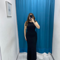 Vestito lungo con scollo 24439