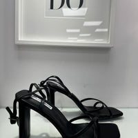 Sandali con fascia nero