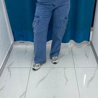 Jeans cargo denim 168