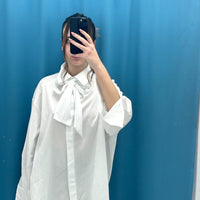 Camicia oversize con fiocco 159933