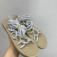 Sandali corda bianco