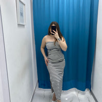 Vestito lungo a righe 19923