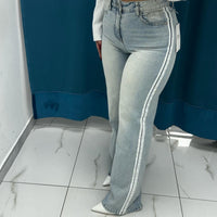 Jeans con riga laterale 55452