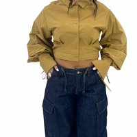 Camicia Cropped "Chloe Tie"-065