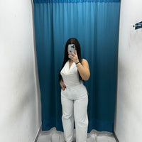 Jeans balloon bianco 6002