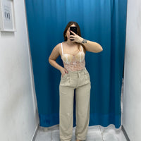 Pantalone wide leg 4916