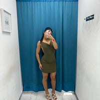 Vestito corto con scollo 6069