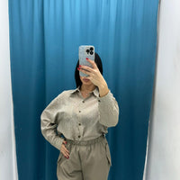 Camicia con brillantini 8335
