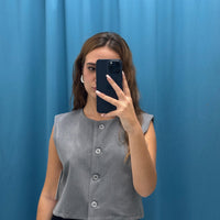 Gilet con bottoni 35231