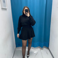 Gonna plissettata in lana 8040