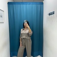 Pantalone palazzo satin 24205