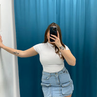 Gonna cargo denim
