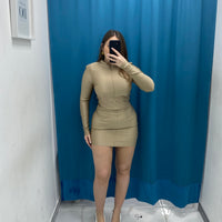 Vestito in lycra con scollo 12701