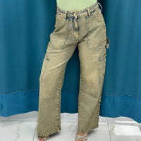 Jeans con tasche sabbiato 3327