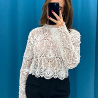 Maglia classy con perline 2078