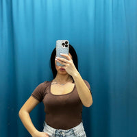 Body mezze maniche con scollo 5377