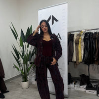 Crimson Velvet Corset - 6030