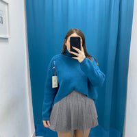 Gonna plissettata in lana 8040