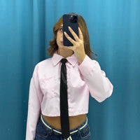 Camicia corta con cravatta 18014