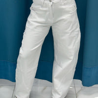 Jeans balloon bianco 8585