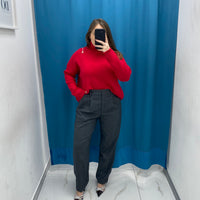 Pantalone slim fit grigio 1150