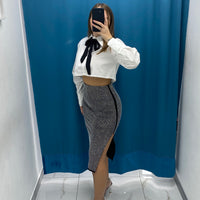 Gonna longuette brillantini 6586