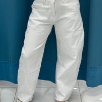 Jeans balloon bianco 8585