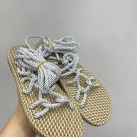 Sandali corda bianco