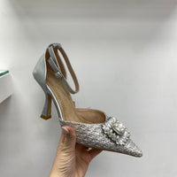 Décolleté argento
