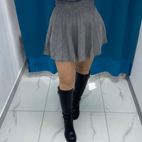 Gonna plissettata in lana 8040