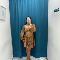 Coordinato top corto e gonna 6626