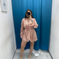 Vestito a portafoglio a fiori 5839