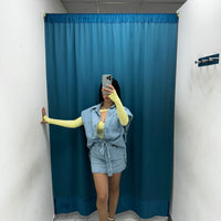 Coordinato gilet denim e gonna 030