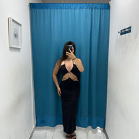Vestito longuette cut out 17619