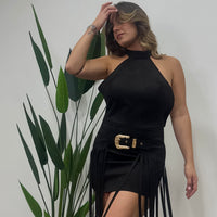 Velvet Gold Dress - 2082