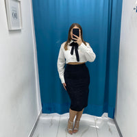 Gonna longuette brillantini 6586