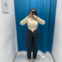 Pantalone slim fit grigio 1150