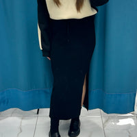 Gonna longuette in lana 017