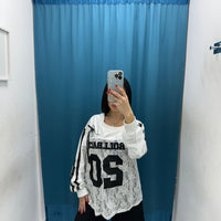 Maglia a maniche lunghe con ricami 9331