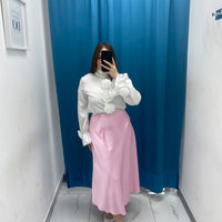 Gonna satin rosa 1166