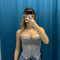 Mini Check Corset - 1198