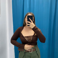 Maglia corta con scollo 16773