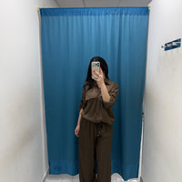 Pantalone palazzo satin 24205