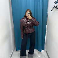 Denim Palazzo con Fondo Risvoltato-F31