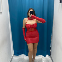 Vestito in ecopelle 6999
