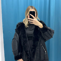 ✨ “Arctic Luxe” – Giubbotto Foderato in Pelliccia ✨ V260